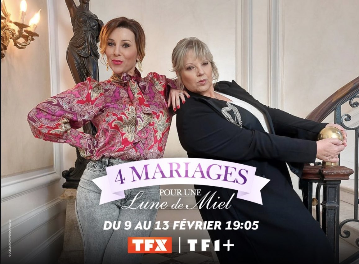 Laurence Boccolini de retour dans le groupe TF1 : la semaine du 9 février, elle sera aux côtés d’Elodie Villemus chaque jour à 19h05 dans #4mariagespourunelunedemiel !