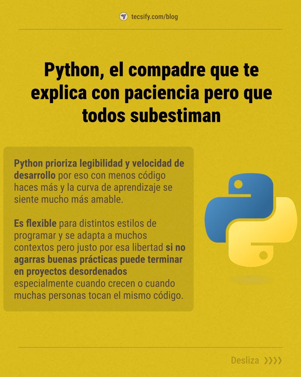 tecsify's tweet photo. En este 2026 lleno de IA y vibe coding... ¿Python o Java?

A veces la pregunta no es cuál es “mejor”, sino cuál te deja avanzar sin pelearte con todo desde el día uno 👇 https://t.co/fCfqk6Mx4T