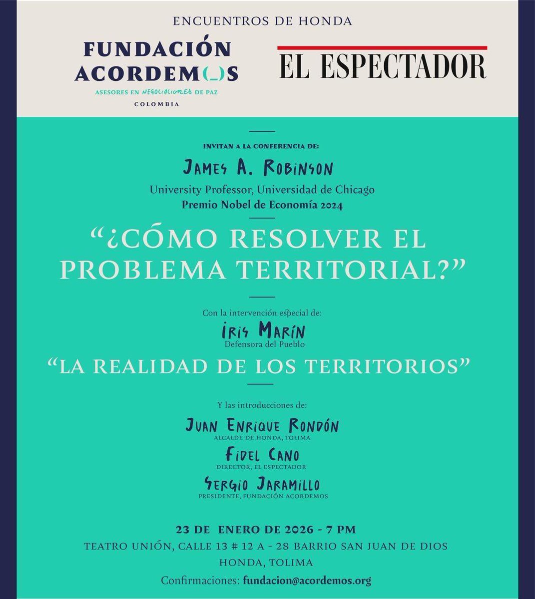La Defensora del Pueblo,<a href="/MarnIris/">Iris Marín Ortiz</a>, participará en el próximo encuentro sobre paz territorial en Colombia, donde presentará la ponencia “La realidad de los territorios”. Su intervención será el inicio de los Encuentros de Honda, un espacio de diálogo plural sobre la implementación