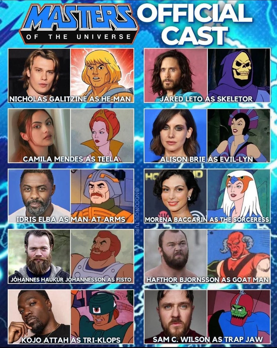 _scriptup_2026's tweet image. WE CAN'T WAIT... #mastersoftheuniverse #heman #jaredleto #idriselba #scriptup