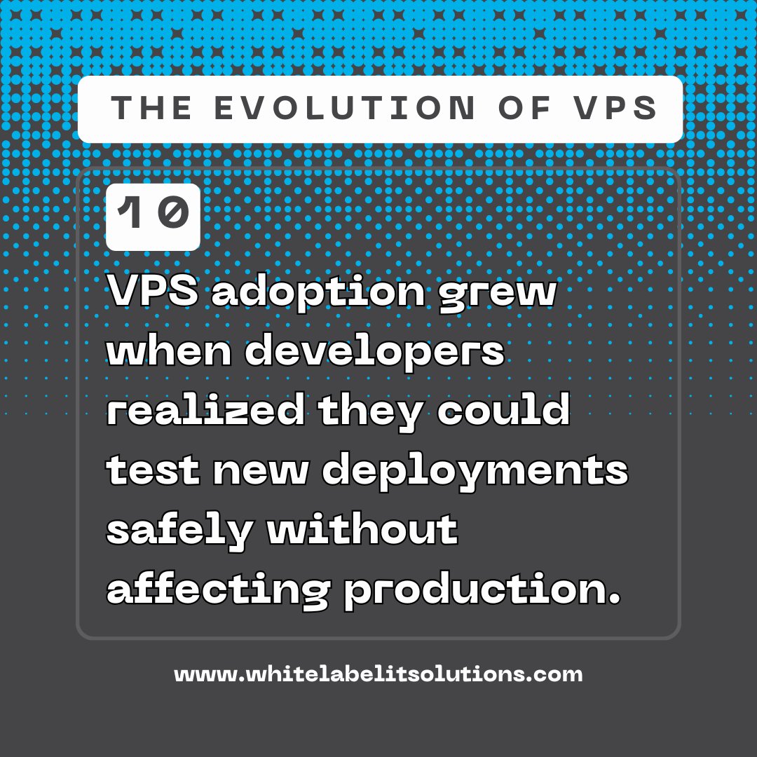 VPS adaptation skyrocketed once devs realized they could test deployments safely without touching production. 🚀

#VPS  #DevOps #WebHosting  #SysAdmin  #TechTips #Developers  #Infrastructure  #DigitalGrowth