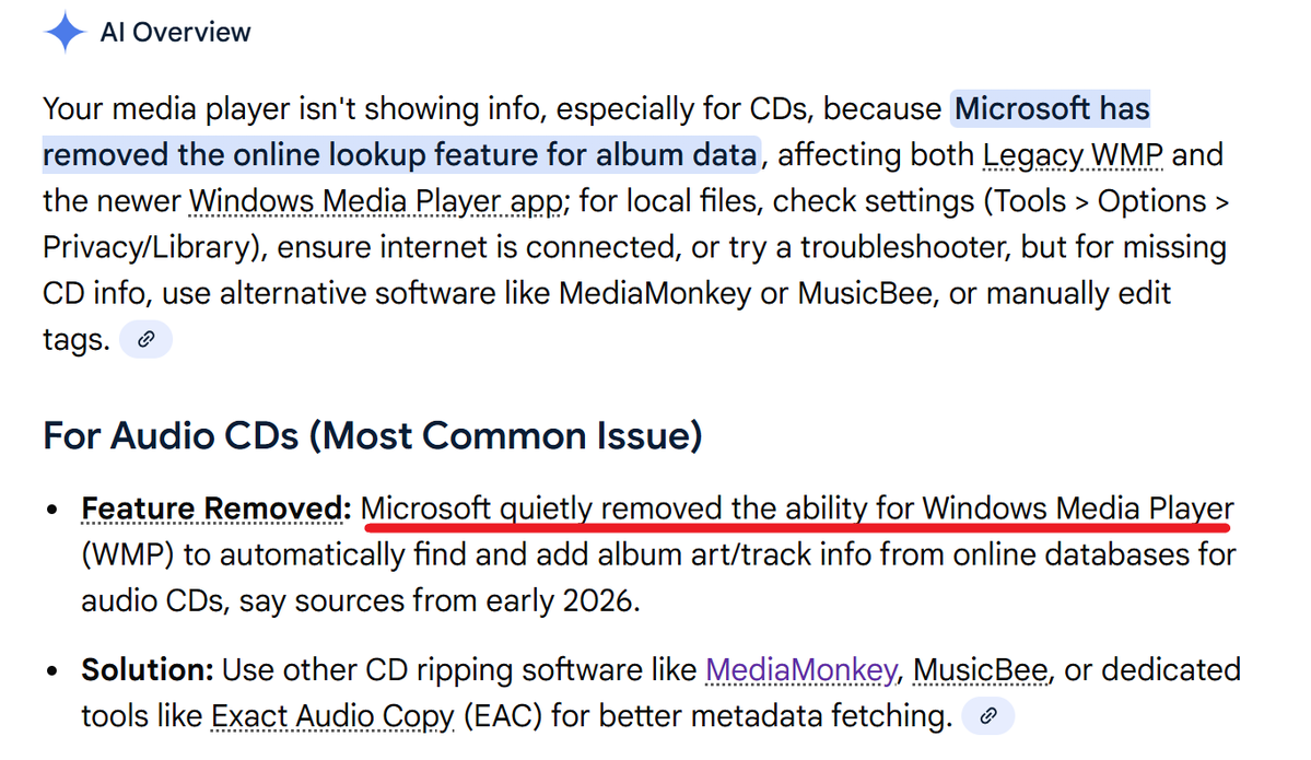 Stacking_Things's tweet image. WTF @Microsoft ? I use this tool every day. Now I've moved on the MediaMonkey. More and more Microsoft is becoming unnecessary in my life.