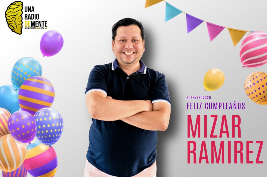 Hoy felicitamos con mucho cariño a nuestro amigo MIZAR Ramírez, conductor del programa Ya Valió . Muchas felicidades querido Mizar, pásalo muy bien hoy.