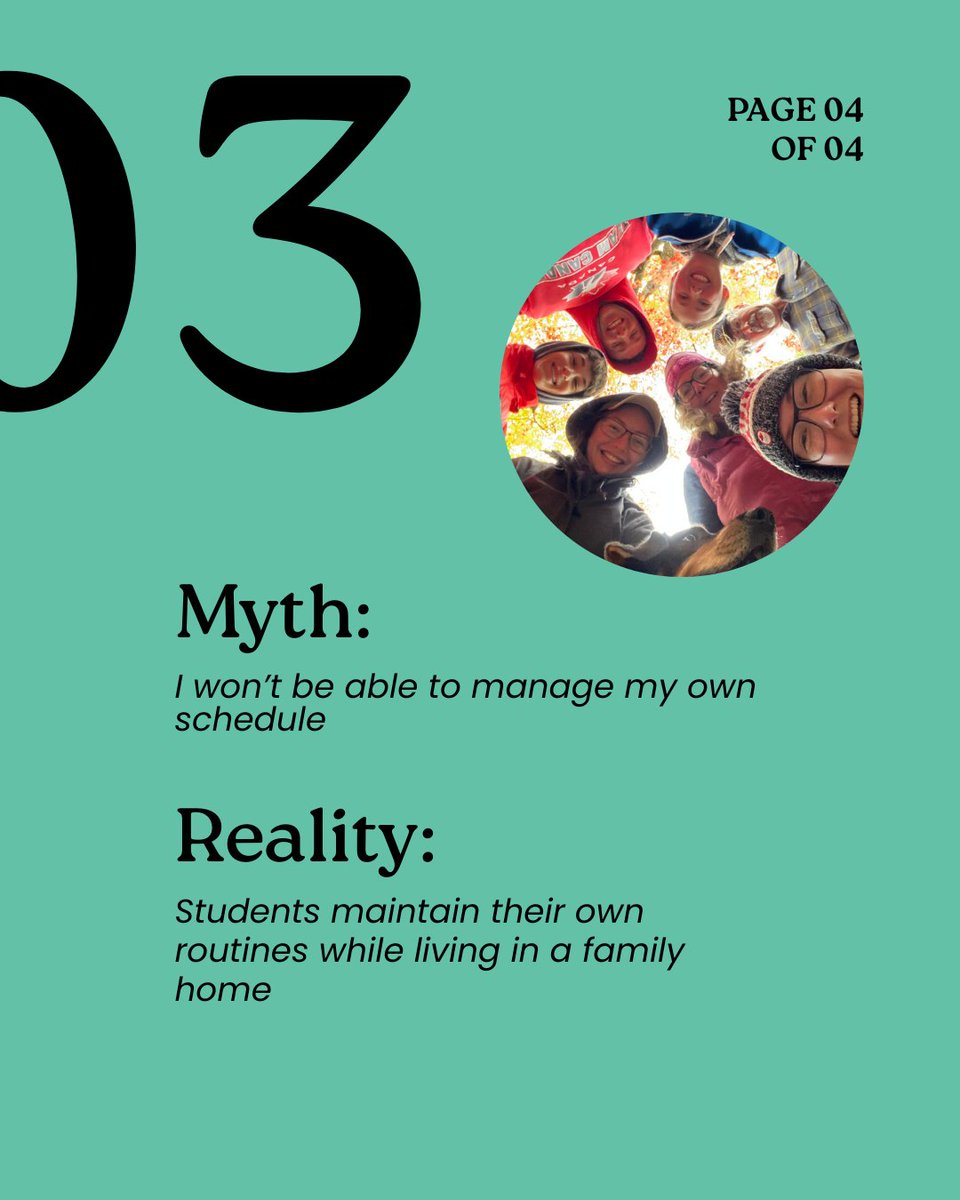 Choosing housing while studying in a new country comes with questions... and plenty of myths.

Swipe to discover the reality of homestay in Canada🏡

At Canada Homestay Network, homestay is built on care, communication, and support, for students and families alike.