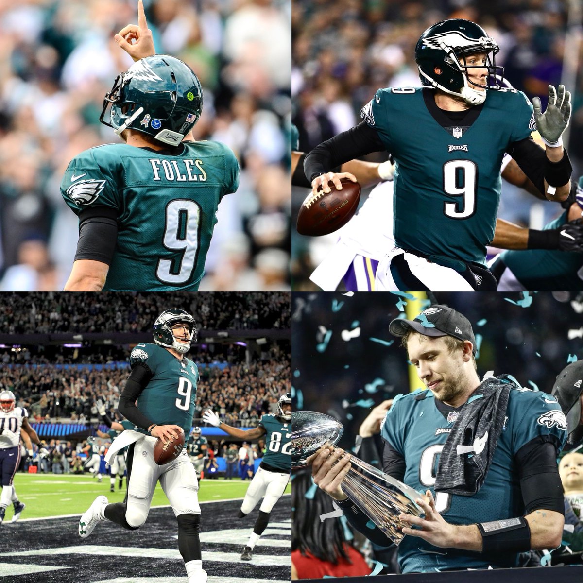 PhilaFanCentral's tweet image. Wishing a Happy 37th Birthday to the one and only Nick Foles 🦅

- Super Bowl 52 MVP
- 2013 Pro Bowler
- T-most single-game pass TD in NFL history (7)
- most single-game pass yards in Eagles history (471)