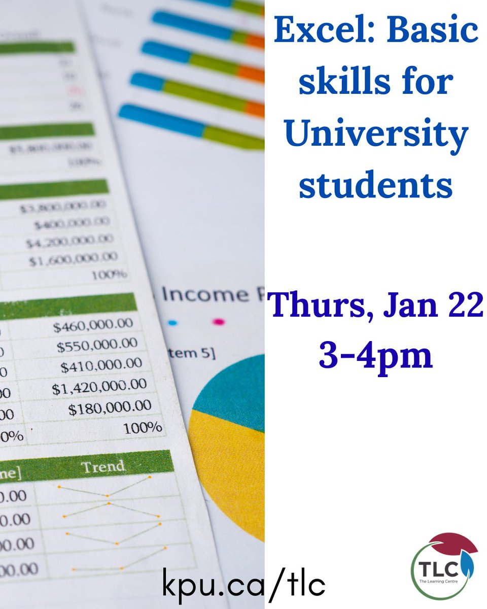 In this peer-led workshop, learn how to format data, copy and paste values, use the autofill features and how to use the function builder to easily analyze data.
