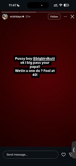 OnlyOneAfe's tweet image. Wizkid call Seun Kuti a ‘fool at 40’ and a Hungry Bastard.

 Big Wiz // Wizzy // Anthony Joshua // Farouk // Wizkid // Fela // Seun kuti // Cook // Press Pass // African