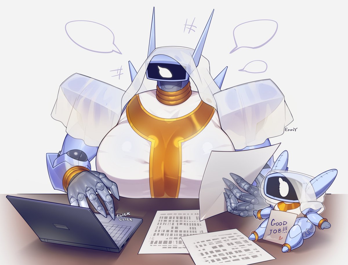 NightExp0's tweet image. Office work 📃