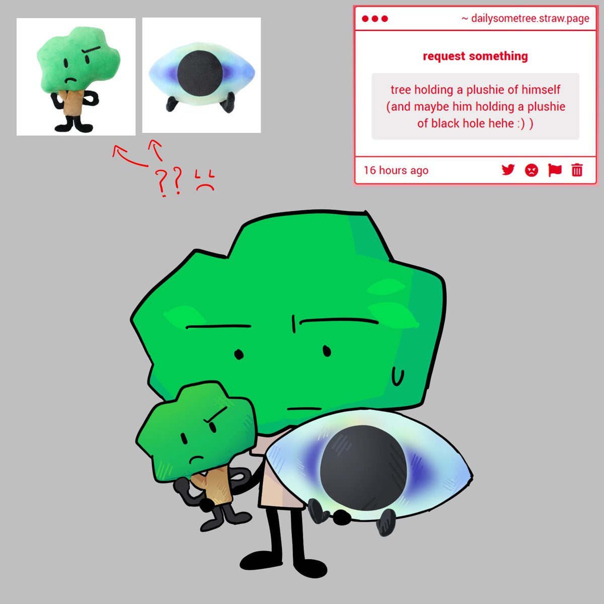 Daily_Some_Tree's tweet image. Day 27: plushie... wow

// #tpot #bfdi