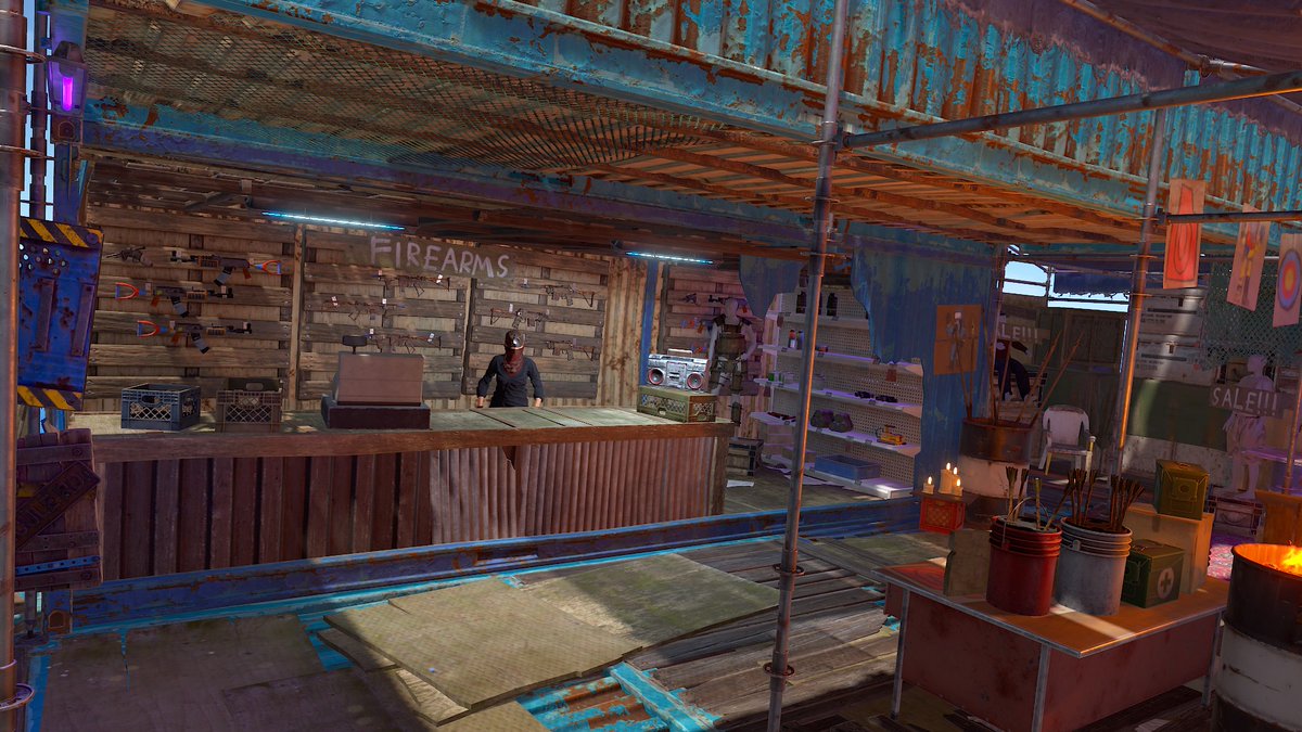 Protox0's tweet photo. Naval Update releases Thursday Feb 5th! Two DLCs incoming: Artist Pack DLC &amp; Boxes DLC (likely Feb &amp; March). Crypt Building Skin also in development, plus a Mortar &amp; 9MM UZI! I'll make new videos as soon new stuff is added to Staging Branch, stay tuned. #Rust https://t.co/pI0bMoKY4w