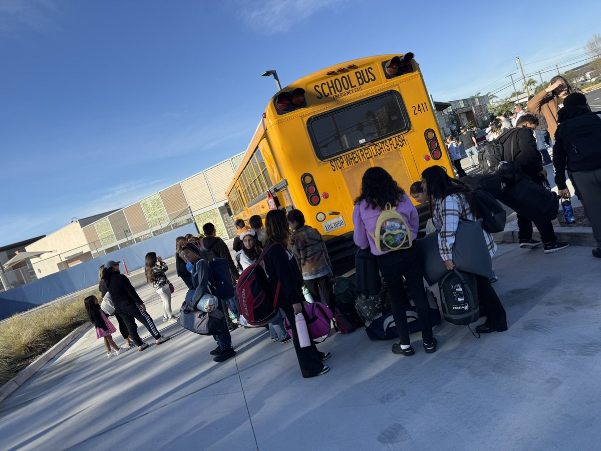 Off they go! Our 6th graders are heading to Camp Cuyamaca for a week of adventure and memories. 🏕️✨ We can’t wait to hear all about it!