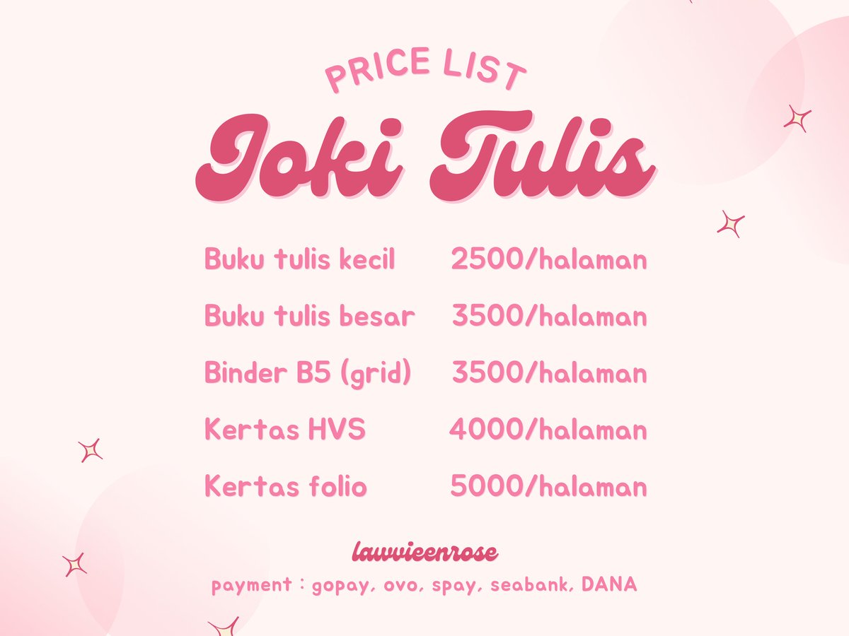 joki tulis tangan — lawvieenrose tweet media