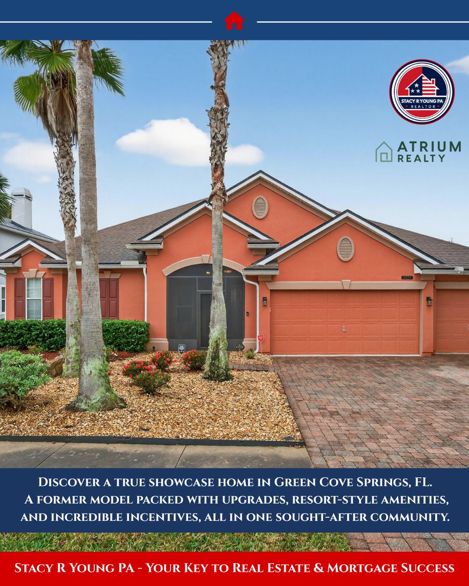 ADTV_Host's tweet image. Discover a true showcase home in Green Cove Springs, FL 
Former model packed with premium upgrades, designer finishes, and resort-style amenities in a highly sought-after community.
DM for details or a private showing.

#JustListed #GreenCoveSpringsFL #AtriumRealty #StacyRYoungPA