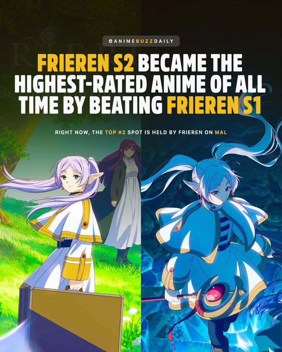 animeposts's tweet image. Frieren’s only rival is Frieren 🔥