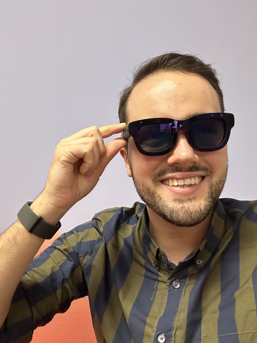 OscarFalmer's tweet photo. This week, I moved back to London to work on Wearables Developer Relations at Meta, helping developers build the next wave of experiences for glasses!
Legal disclaimer, I’m joining as a contractor on assignment via Tundra.

Here is a photo of Day 1 wearing the Orion glasses 👓 https://t.co/ShyuBoOt6j