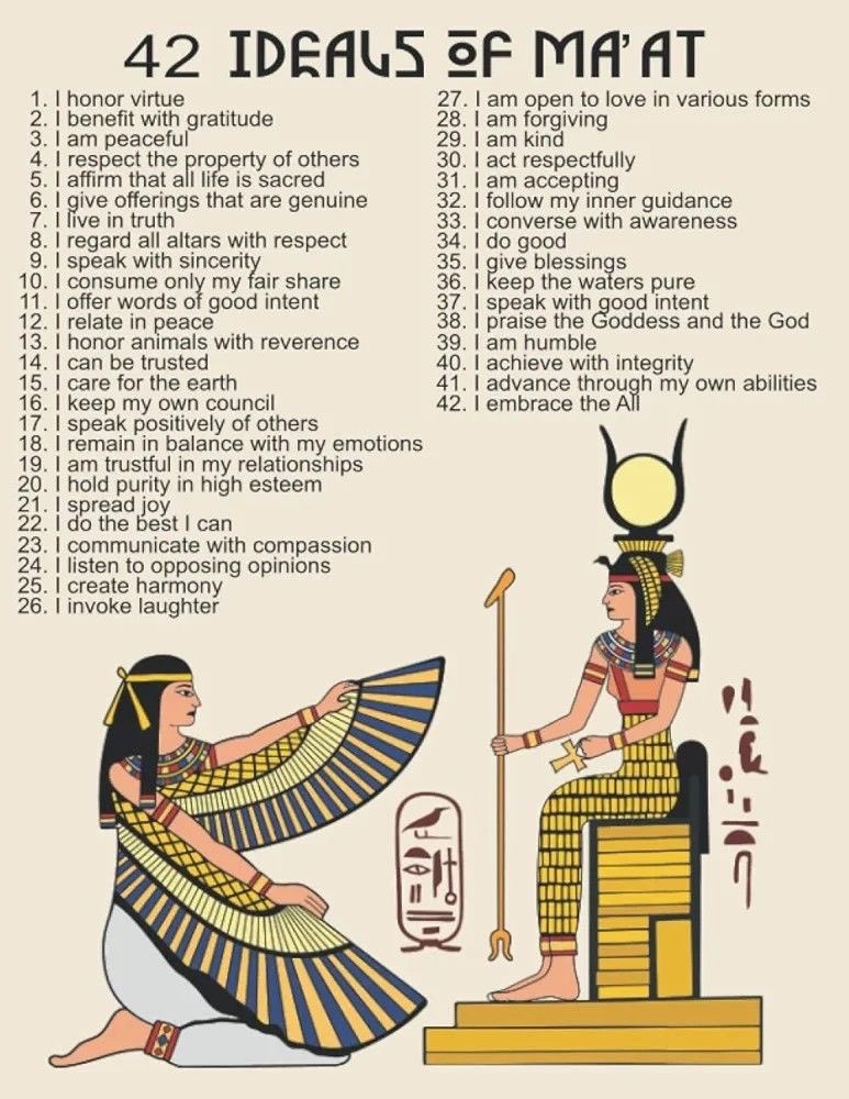 OccultHours's tweet image. When in doubt, follow the Egyptian ethical guidelines