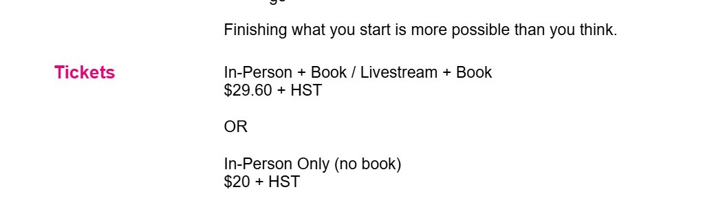 An ingenious way to charge for online attendance at hybrid events. I wish I had thought of this.