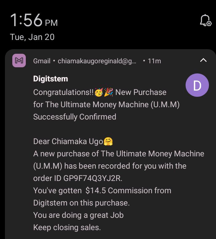 ReginaldUg13355's tweet photo. Money mails 🤑🤏 
If you're seeing this ,this is your sign to start that online business today 
$14.5 bagged 😊 https://t.co/LM8lWf9ZaD