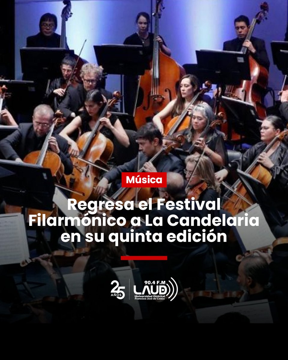 🎶 Iglesias, plazas y parques convertidos en escenarios.

Así se vive el Festival Filarmónico La Candelaria 2026: música sinfónica, talento joven y patrimonio vivo en el corazón de Bogotá. | <a href="/filarmonibogota/">Orquesta Filarmónica de Bogotá</a> | 
Entrada Gratis: acortar.link/iWKkyp
