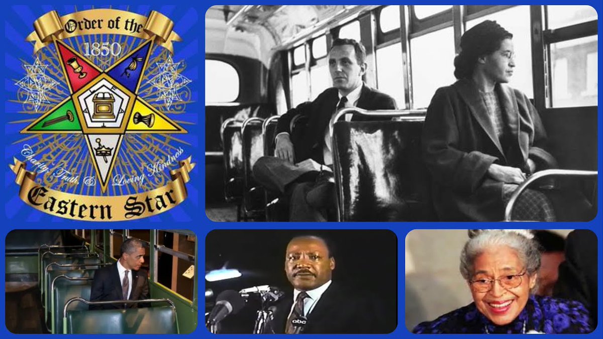 LizzyRevelation's tweet image. If you dont know already that Rosa Parks was a Charter Member of the Grand Chapter Order of the Eastern Star, it's time you do. 

Every Single One Of Them Are MASONS. All of it is scripted Masonic Theater 🎭