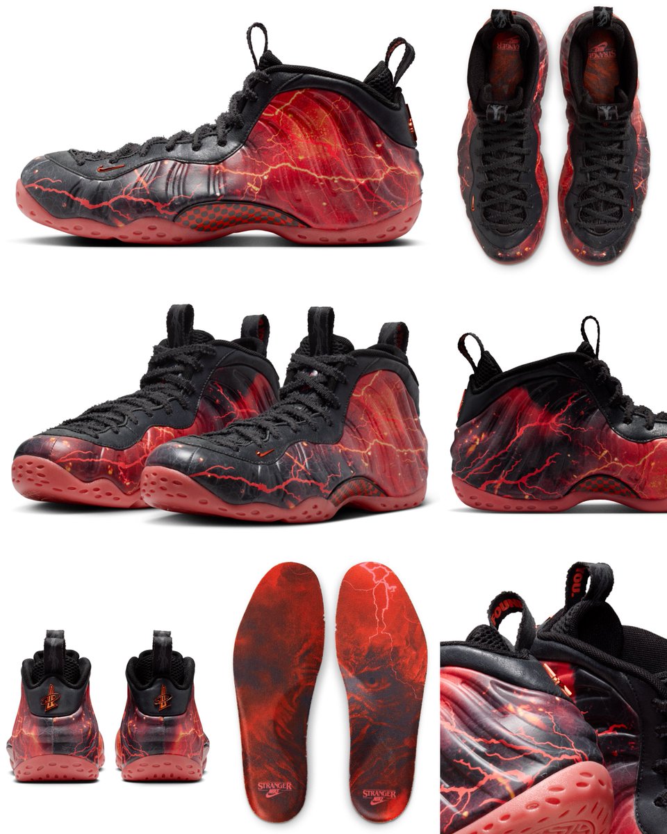 FIRST LOOK: Stranger Things x Nike Air Foamposite One PRM QS 👀🌋🌩️
Releasing on February 13th for $250.