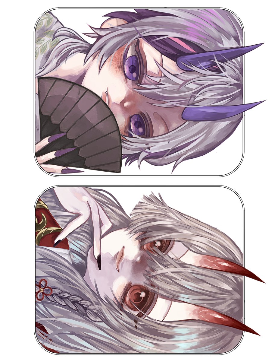 👹と👹