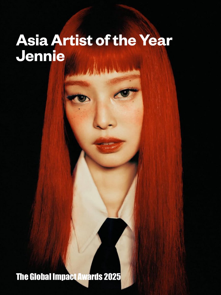 GIA_Awards's tweet image. 2025 The Global Impact Awards

Regional &amp;amp; Special Categories

🏆 Asia Artist of the Year

Jennie

#JENNIE @jennierubyjane 

#TheGlobalImpactAwards #TheGIA #GIA #GIA_Awards #GIA2025