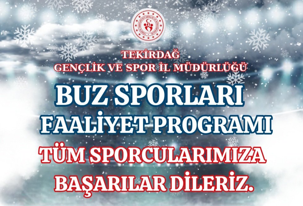 📌19-25 Ocak 2026 "Buz Sporları Faaliyet Programı" için tıklayınız.👇
tekirdag.gsb.gov.tr/Sayfalar/1787/…
<a href="/OA_BAK/">Dr. Osman Aşkın Bak</a> <a href="/gencliksporbak/">Gençlik ve Spor Bakanlığı 🇹🇷</a>