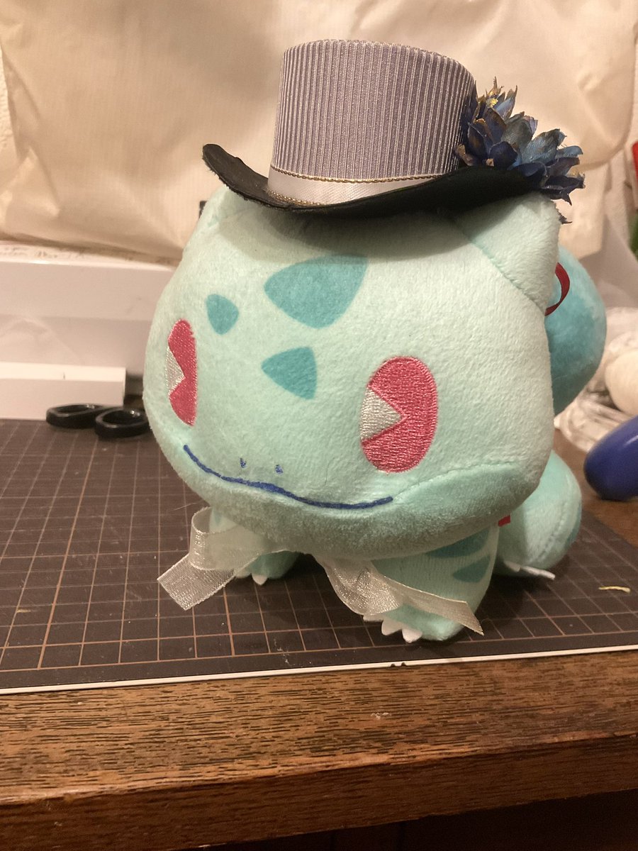 フシギダネ、帽子も似合う。☺️