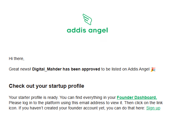 DigitalMahder's tweet photo. Huge Milestone for Digital_Mahder: Officially Approved by Addis Angel

I am happy to share that Digital_Mahder has been officially approved and listed on the Addis Angel platform.

If you're an investor interested in the future of Ethiopia's digital infrastructure, let's connect. https://t.co/YLXgndUBOv