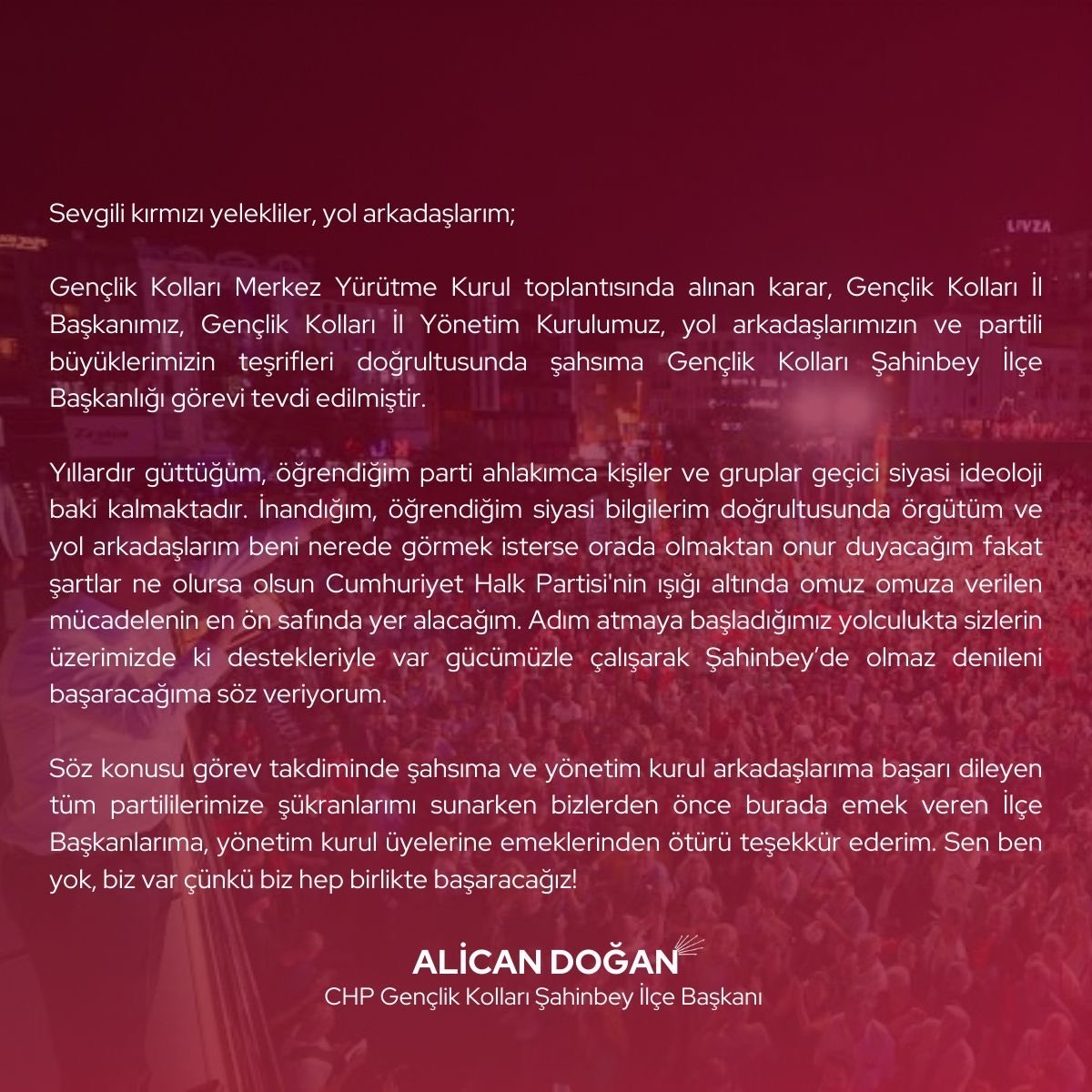 alicandogantr's tweet photo. Kamuoyuna, saygıyla. @CHPSahinbeyGenc https://t.co/JGkB4KZW3E
