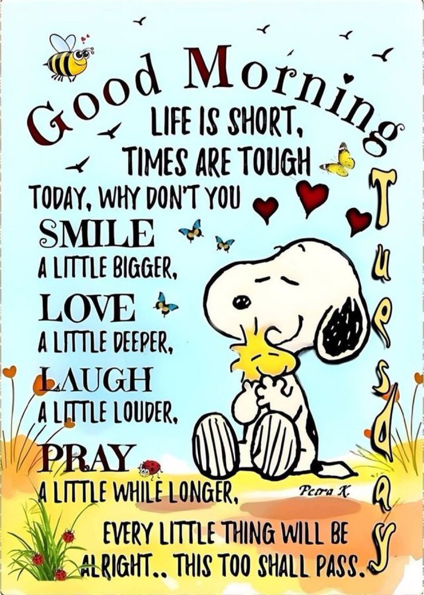 Good morning everybody have a great Tuesday