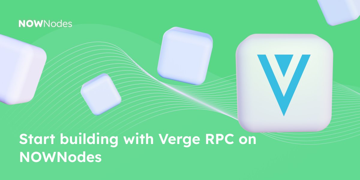 NOWNodes's tweet image. You know that moment when infra becomes the blocker instead of the code?

That’s usually where $XVG RPC on NOWNodes steps in.
It’s built for devs and DevOps who just want reliable access to #Verge without running, syncing, and babysitting nodes. 

👉 Start building with Verge RPC