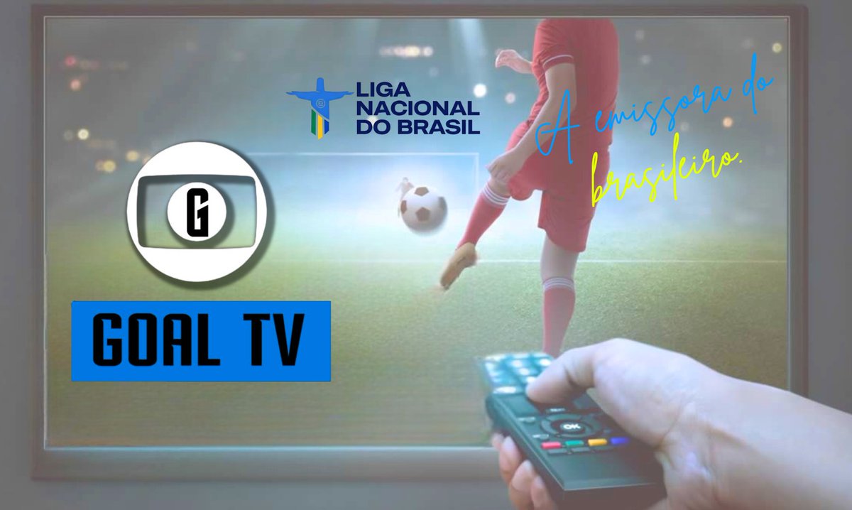 Liga_NacionalBR's tweet photo. A GoalTV é #LigaNacionalBrasil. 🇧🇷

A emissora mais amada da Brasfoott será responsável pela transmissão de todas as competições nacionais neste ano de 2026.

Vamos juntos por mais! 🏆

#LNBR | #GoalTV https://t.co/o4FixpkmEp