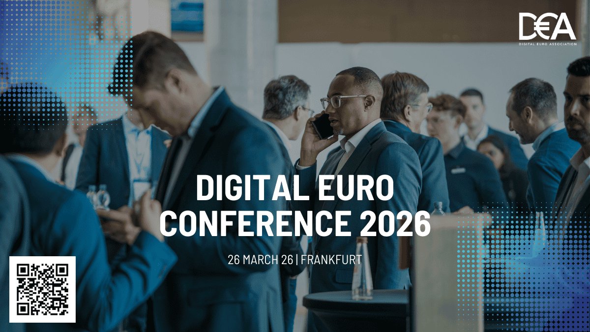 Save the date! The Digital Euro Conference 2026 is happening on March 26 🙌  Regulators, industry leaders, and innovators will explore CBDCs,  stablecoins, and Commercial Bank Money Tokens (CBMTs), sharing insights that