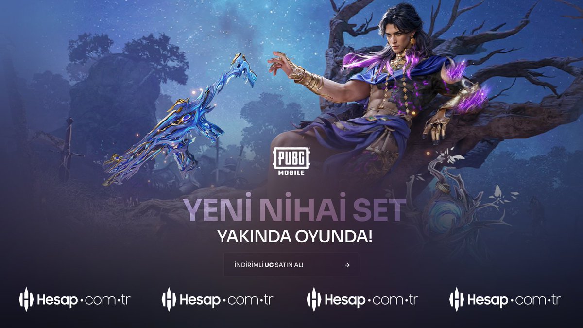 Yeni Nihai Set Yakında Oyunda! 🔥✨

PUBG Mobile’a yepyeni bir Nihai Set geliyor!Özel efektleri, premium detayları ve dikkat çekici tasarımıyla savaş alanında fark yaratmaya hazırlanıyor.

UC ihtiyaçların için indirimli, güvenilir ve hızlı çözümlerle hesap.com.tr
