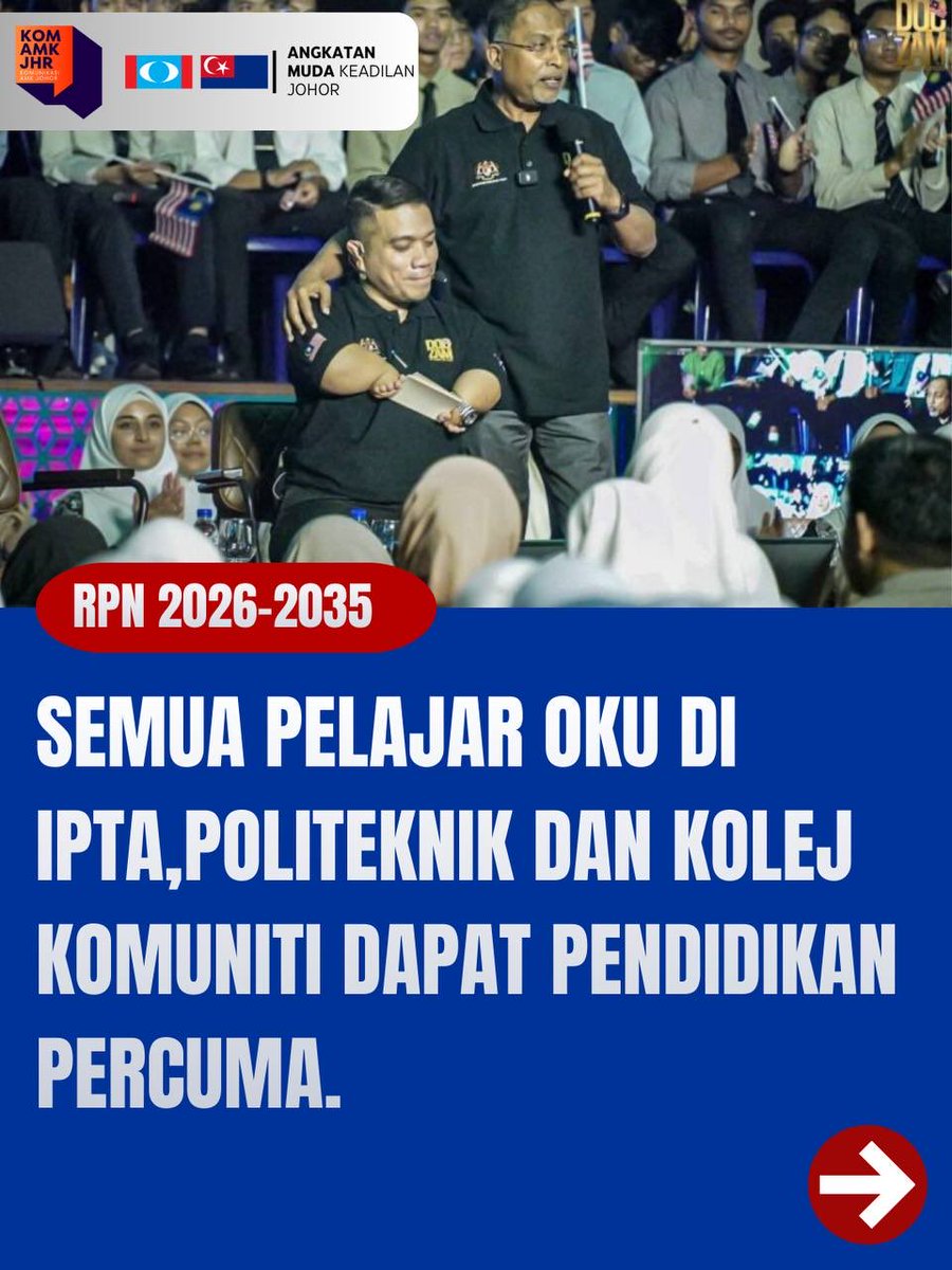AMK_JOHOR's tweet photo. 𝐑𝐚𝐧𝐜𝐚𝐧𝐠𝐚𝐧 𝐏𝐞𝐧𝐝𝐢𝐝𝐢𝐤𝐚𝐧 𝐍𝐞𝐠𝐚𝐫𝐚 𝟐𝟎𝟐𝟔-𝟐𝟎𝟑𝟓

Rakyat Mesti Tahu !

#AMKJOHOR
#MalaysiaMADANI 
#MADANIBekerja 
#RakyatMestiTahu 
#KomunikasiAMKJOHOR https://t.co/aZDkygmRbd