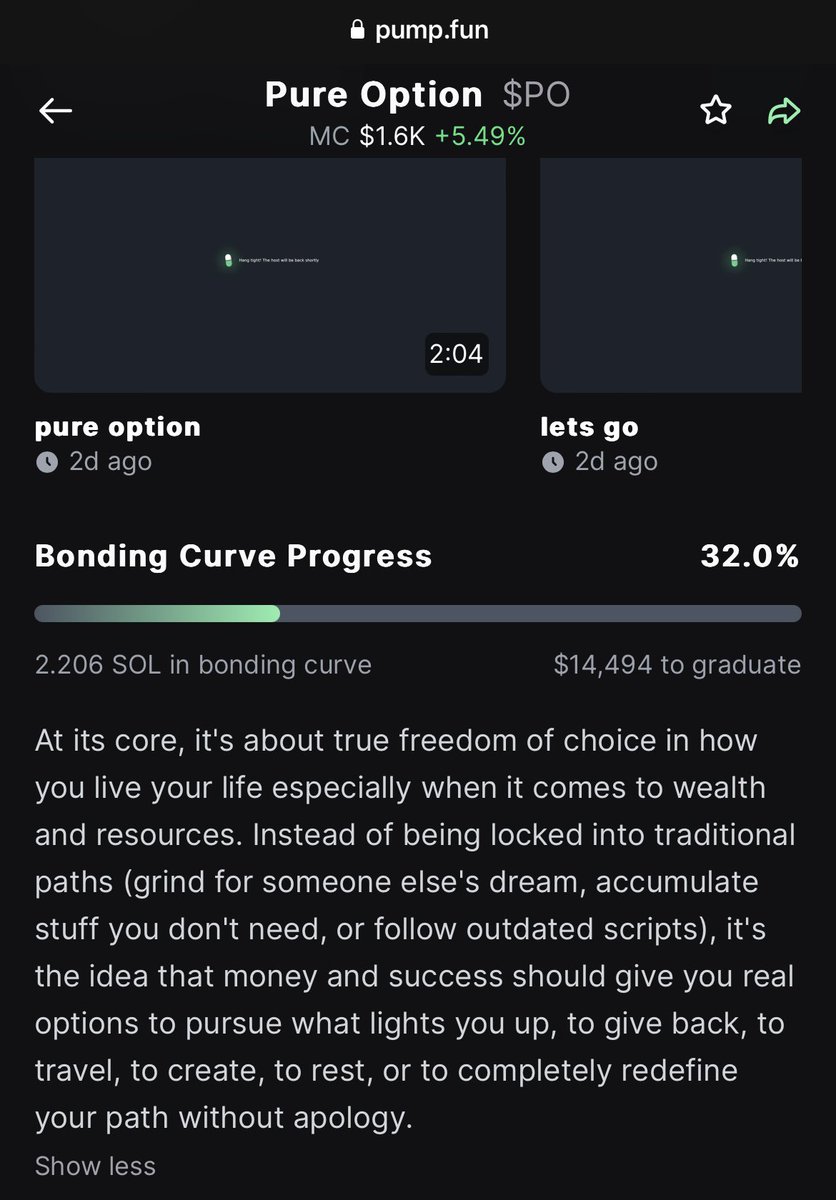 PureOption1's tweet image. 9fTreRj4CBJTpnJqGDxVWwcCAbqqfmCNFeAszR72pump