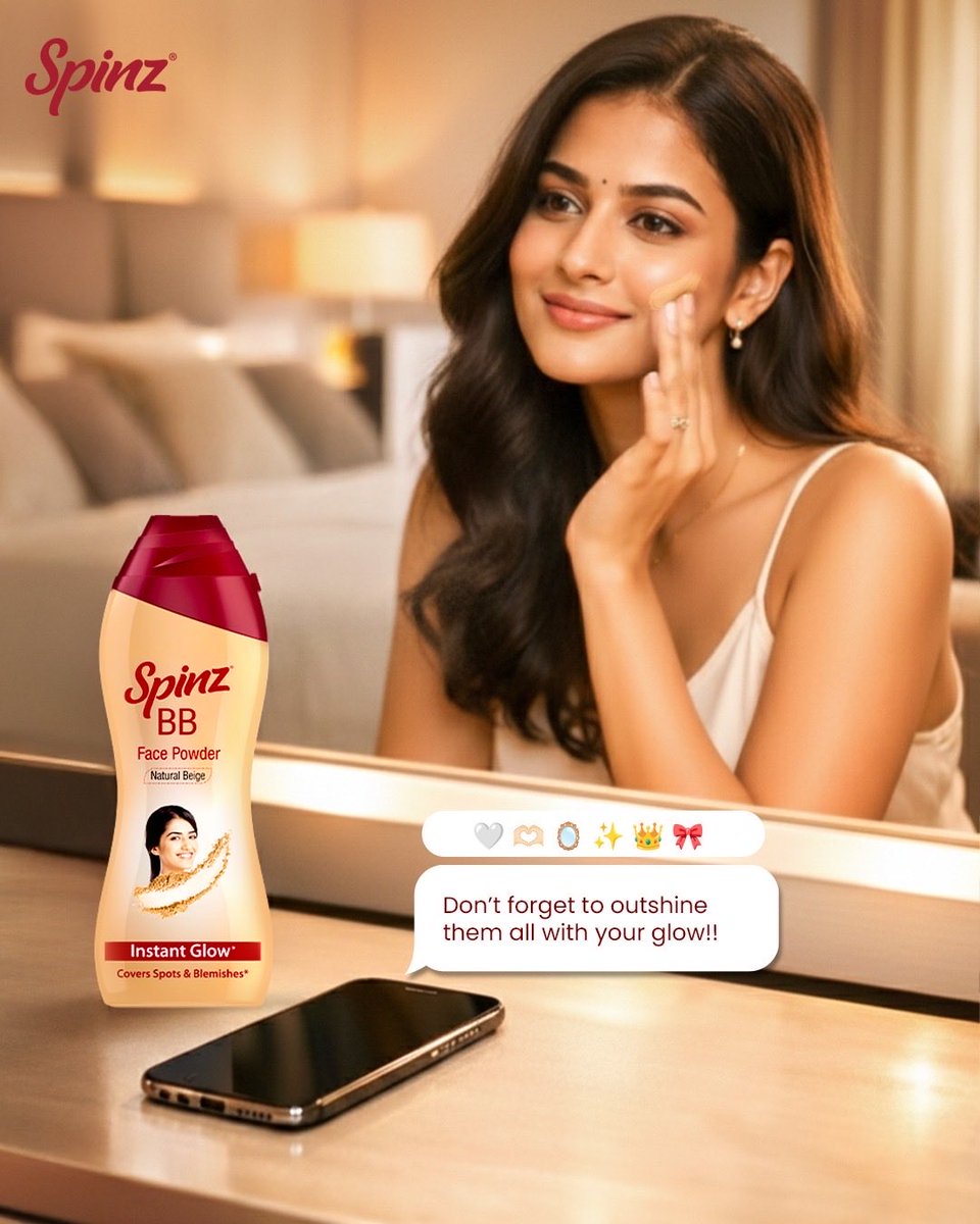 Getting ready feels better with reminders like this.
Glow checks are non-negotiable.

#SpecialOccasionKaSpecialPowder #BBFacePowder #SpinzBB #SpinzBBPowder #SpinzBBFacePowder

[ Spinz, Spinz India, SpinzBB, BB Face Talc, Beauty, Special Occasion Ka Special Powder, Glow ]