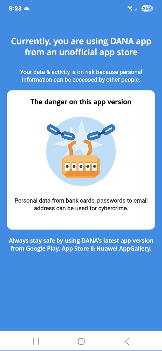 haeuyusan's tweet photo. dana gue knp begini anjirrrrr ya logika aja mau download dimana lagi selain playstore???? gue reinstall OFC di playstore td jg msh begitu.. hellooo dana mau ngambil duit gue tp sambil mau berkedok seakan2 ngebuat kayak gue yg curang kaah??? @danawallet https://t.co/t3b31B5v1P