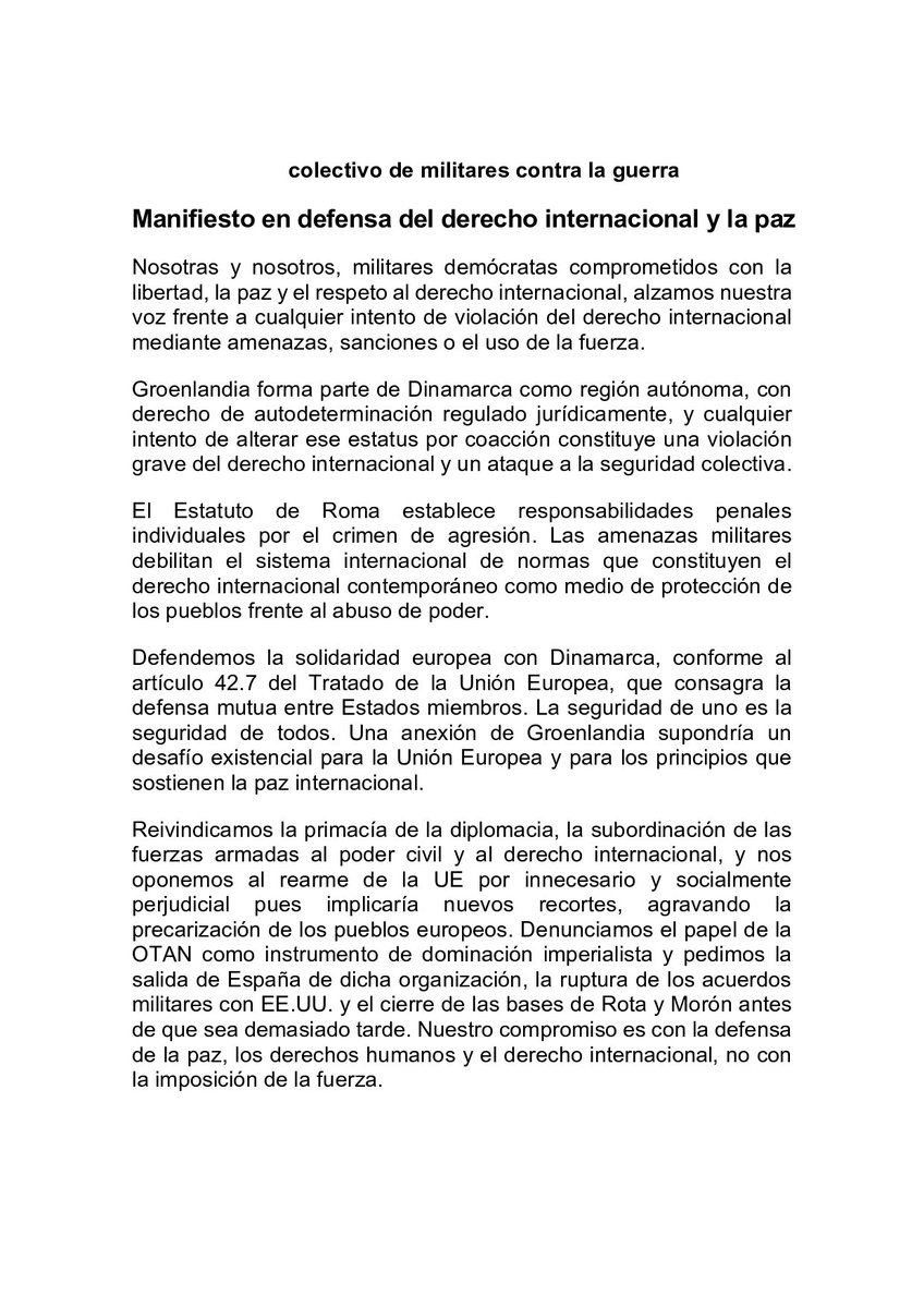 Ante cómo está el mundo, no se puede permanecer callados. 

#GreenlandNotForSale, y el Derecho Internacional tampoco.