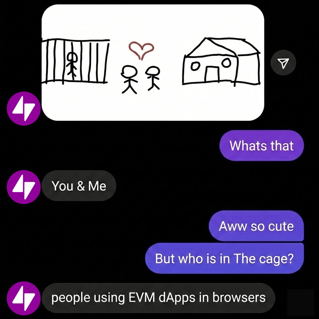 TacBuild's tweet image. FYI, she uses EVM dApps on Telegram 🫰