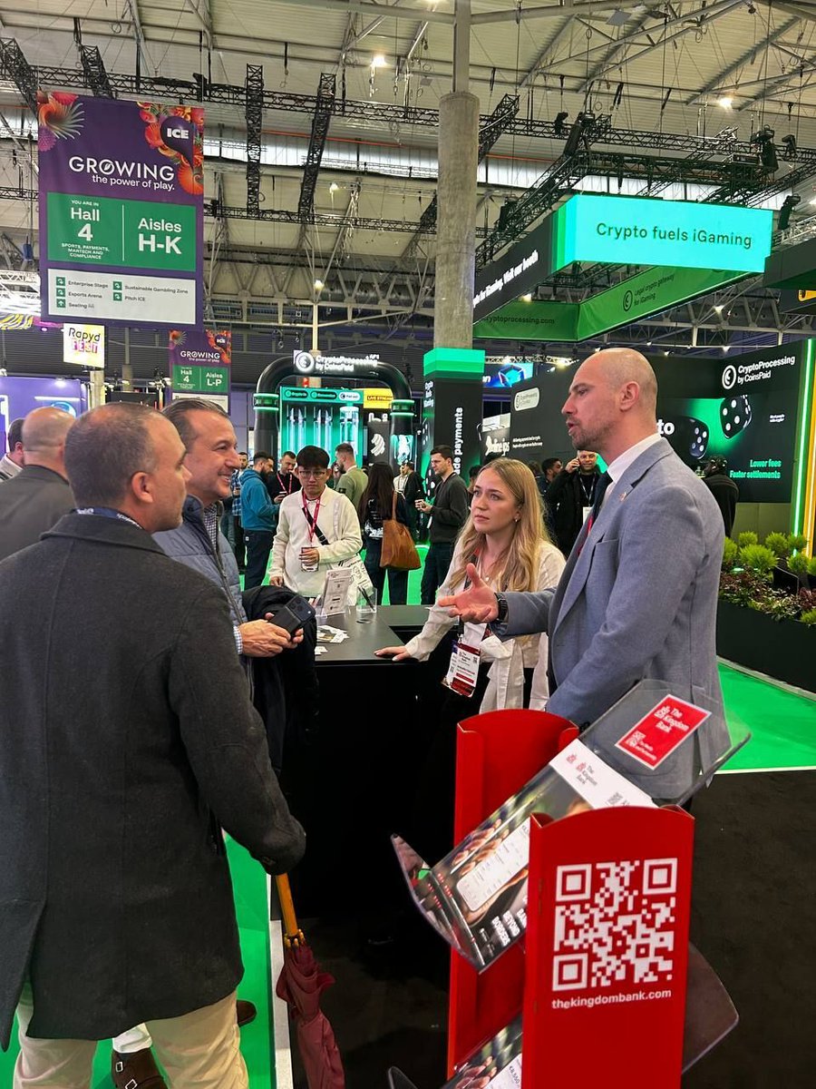 thekingdombank_'s tweet photo. After an incredibly productive Day 1 at ICE Barcelona, our booth continues to attract strong interest from both individual visitors and business prospects on Day 2 as well.

If you’re attending the event, feel free to stop by our booth and don't miss our baklava treat, starting soon!