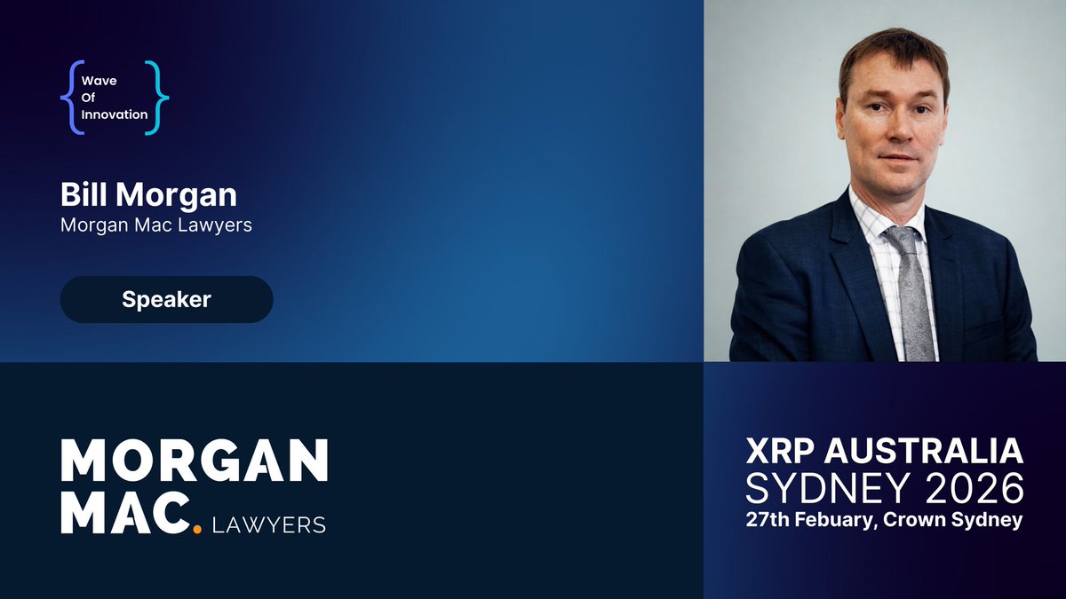 Thrilled to announce @Belisarius2020 as a speaker at XRP Australia 2026! A  leading Australian crypto law expert and long-time XRPL community advocate,  Bill specializes in digital asset regulations, blockchain compliance, and  dispute