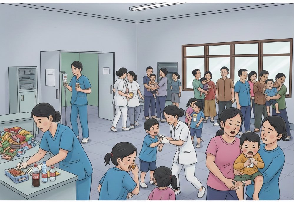 merapi_uncover's tweet image. Selamat malam kak,mau laporan ini. Di daerah sentolo mbg nya anak2 pada keracunan. Di sekolahan anak saya anak paud keracunan juga.

. Hari ini kejadian di daerah sentolo kulon progo pada keracunan. Igd Puskesmas sentolo 1,nyia ageng serang, pengasih husada pada full anak2…