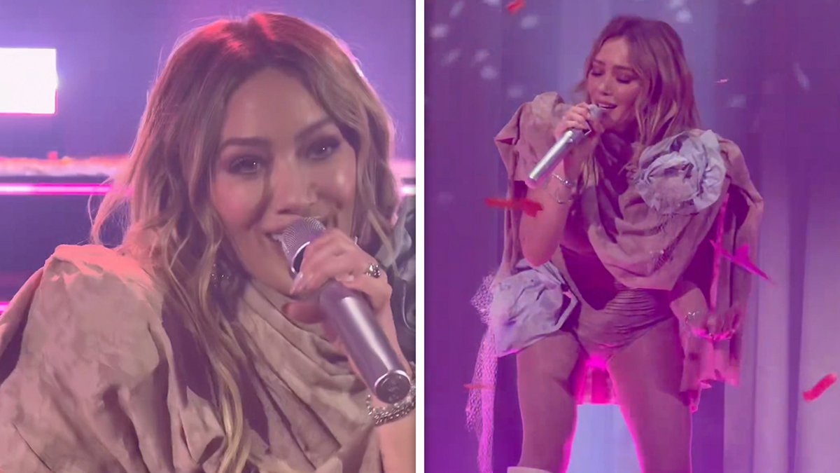 TMZ's tweet photo. Hilary Duff Performs 'What Dreams Are Made Of' in First Show in 18 Years https://t.co/1KZjEEBza8 https://t.co/hCgr8k0PZc