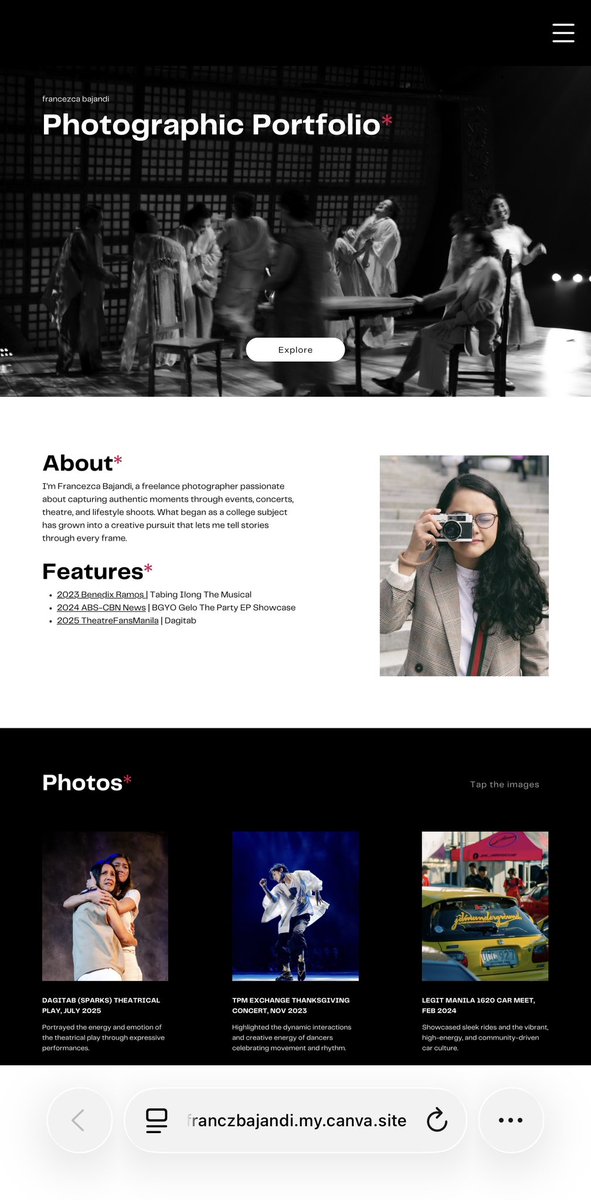 dlrama's tweet image. Rant aside, my photography portfolio is live 📸

Message me to book ✨

🔗 franczbajandi.my.canva.site/snaps-by-badj-…

#Photography #FreelancePhotographer #CreativeLife #VisualStorytelling #FreelanceCreative