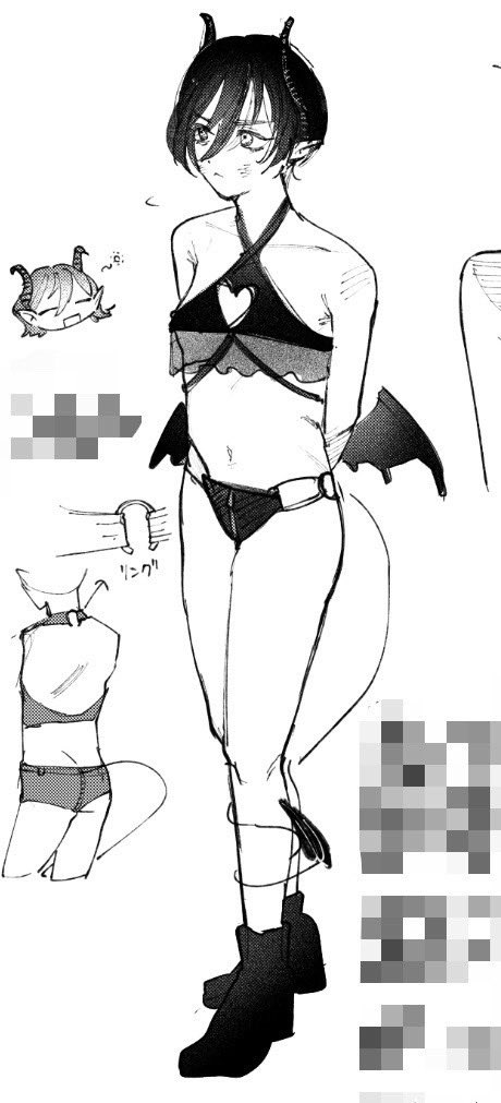 次描くやつです サキュバス学部に通ってる女の子の話です 