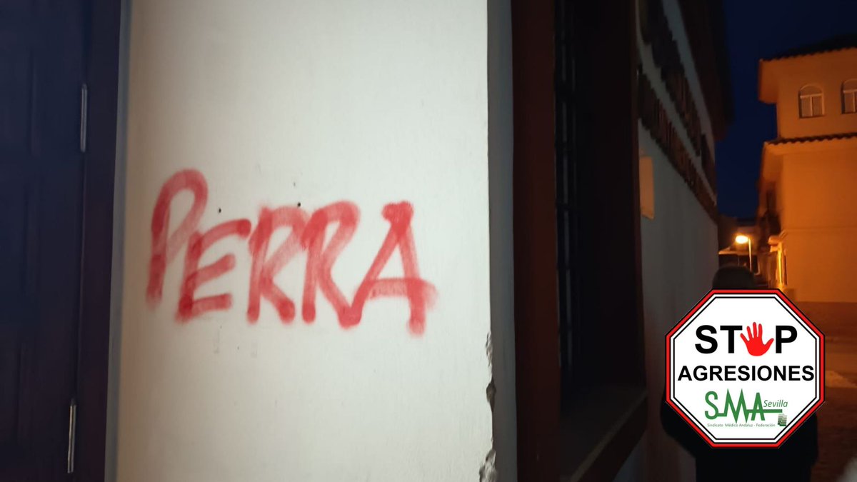 sindicatomedsev's tweet photo. 📢 El Sindicato Médico de Sevilla condena las pintadas amenazantes contra el personal sanitario del consultorio de Bollullos

➡️Desde el Sindicato Médico de Sevilla queremos manifestar nuestro más firme apoyo a la denuncia de los profesionales del Consultorio de Bollullos de la Mitación en relación con las pintadas ofensivas y amenazantes que han realizado en sus instalaciones.

▪️Condenamos rotundamente cualquier acto vandálico y cualquier forma de agresión verbal o material dirigida a los profesionales sanitarios que llevan a cabo su labor. Además consideramos que es fundamental denunciar este tipo de actos ya que su omisión genera un ambiente de impunidad en el que todo vale pudiéndose escalar a la violencia física.

✅Entre todos tenemos que garantizar los entornos de trabajo seguros y respetuosos para los profesionales sanitarios, así como un espacio de calma y confianza para los usuarios. El SMS solicita al SAS que se tomen todas las medidas necesarias para la pronta identificación y sanción de los responsables de estos hechos, y que se refuercen los mecanismos de seguridad y protección de los profesionales.

🟥 Ni una agresión más 

https://t.co/O7crOyIE8f