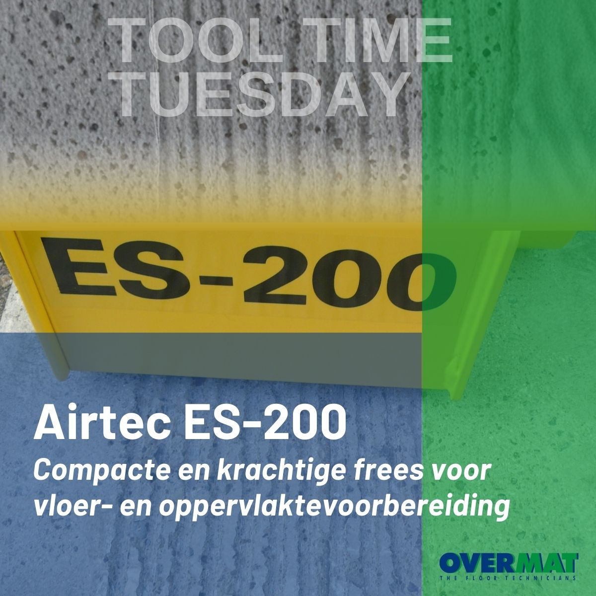 Overmat's tweet image. 🔧 ToolTime Tuesday | Airtec ES-200 Euro-Sprint
De Airtec ES-200 Euro-Sprint: een compacte, krachtige freesmachine voor vloer- en oppervlaktevoorbereiding op beton en harde vloeren.

#ToolTimeTuesday #Airtec #OvermatIndustries #Vloerbewerking